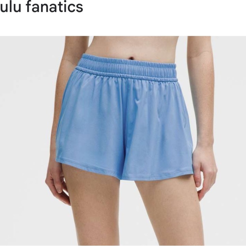 lululemon athletica Pace Crush High-Rise Shorts in Pool Party Blue XS 2 4 NWT